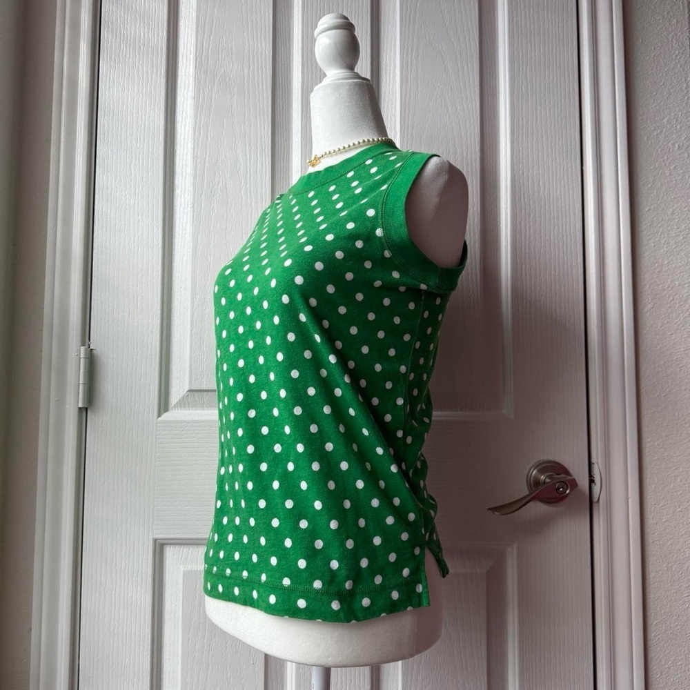 Polka Dot Sleeveless Top - Picture 4 of 6